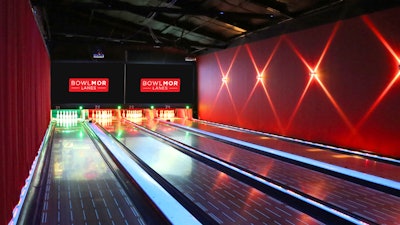 Reserve Bowlmor’s exclusive, 4-lane, VIP bowling suite.