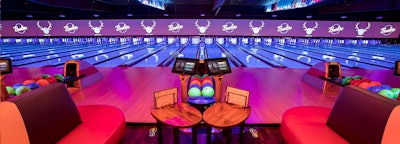 Bowlmor Los Angeles: over 30 lanes of party-ready blacklight bowling.