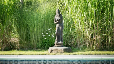 Dewa Tara statue and pool