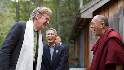 Robert Thurman and His Holiness the Dalai Llama at Menla