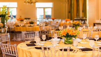 Elegant Orange Dinner Decor