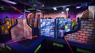 Take aim and have fun in Bowlmor’s state-of-the-art laser tag arena!