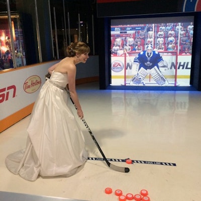 A Bride Tests Her Skills in our Interactive Zone