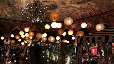 Textured Lighting Lanterns And Pop Up Fabric Tents