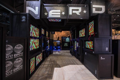 At ComplexCon in Long Beach, California, in November 2017, Adidas brought attendees inside the apparel-creation process, showcasing exclusive collections and design- and tech-forward displays from collaborators such as N.E.R.D., Pusha T, and Pharrell. Kamp Grizzly helped produce the activation.