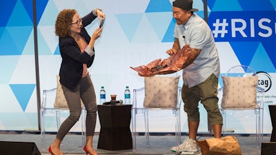 Moderated Q&A and Cooking Demo with Celebrity Chef Roy Choi at the Restaurant Innovation Summit.