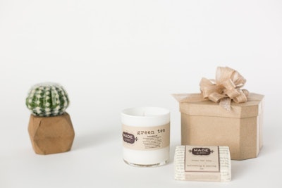 Handmade soap and candle gift set that provides jobs for homeless women in need