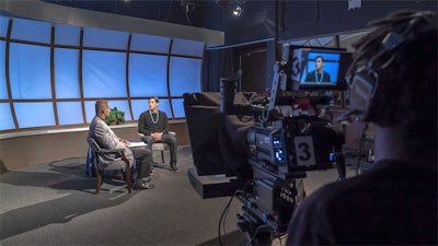 Televised interview with Martin Sensmeier, Actor known for The Magnificent Seven, on UNC Pembroke’s WNCP.