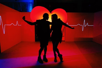 At Essence and Toyota’s Instagrammable playground, held in New York in December, a ”Throb' room provided attendees with a photo op in front of a giant heart that throbbed to the beat of music, creating a rhythmic monitor effect on the surrounding walls. Click here to see more.