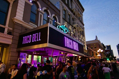 At this year’s Comic-Con International in San Diego, the fast-food brand built a Demolition Man-inspired pop-up restaurant. According to the 1993 movie, Taco Bell is the sole survivor of the “franchise wars,” so the chain tried to imagine what the Taco Bell of the future might look like.