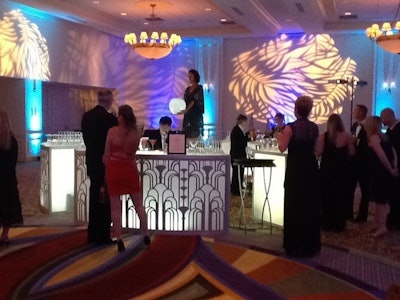 Living Lamp Art Deco theme for client event at the Marriott Renaissance Hotel