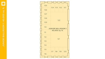 Junior Ballroom 1 Floor Plans
