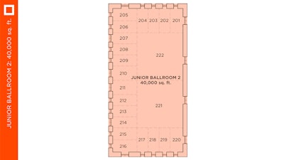 Junior Ballroom 2 Floor Plans