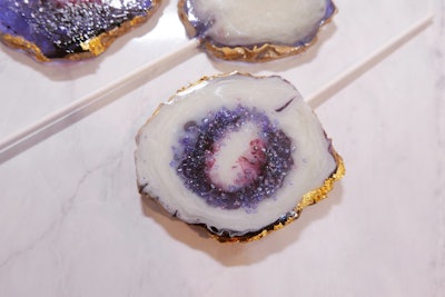 Channel some sweet energy for the new year with these geode candies from model-baker Kristel van Valkenhoef of New York’s Botanic Bakery. The crystal-like confections mimic slices of agate with vibrant swirls of color and gold filigree edges. Van Valkenhoef has collaborated with designers such as Alejandra Alonso Rojas, Viktor & Rolf, and Jill Stuart, as well as brands like Dom Perignon on custom treats.
