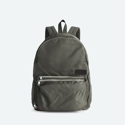 State’s lightweight nylon Lorimer backpack ($90) features a large main compartment with a padded laptop sleeve (which fits a 13-inch laptop); double zippered pockets in the front; padded, easily adjustable straps; and branded zipper pulls. Plus, for every bag purchased, State delivers a backpack filled with essentials to a child in need.