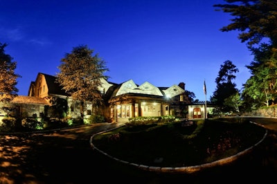 Mansion at night