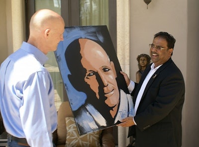 Private Event - With Portrait of Florida Governor Rick Scott
