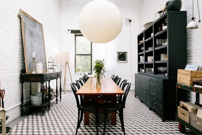 Cook Space sunlit dining room
