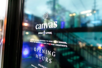 Canvas Bar opened at 950 Queen Street West at Shaw Street in Toronto on November 1. The pop-up is open to the public Thursdays through Sundays until November 25.
