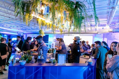 For those who don't feel like making their own cocktails—or for those who want more than one drink—the pop-up has a bar with a rotating group of bartenders from bars across North America. The bartenders are tasked with creating their own bespoke cocktails.
