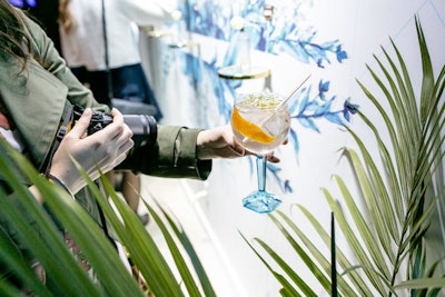 Once guests have finished making their drink, they're encouraged to take photos and share their creations on social media.