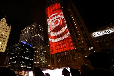 For a Major League Soccer-focused event for Target, held in Chicago in 2017, Go2 Productions built a full-size soccer goal with an LED wall covered in moving targets. Guests could kick a physical ball at the targets to win prizes. At night, when someone would hit a target, the side of an adjacent building would instantly be illuminated with projection mapping. Click here to watch a video