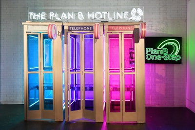 Continuing the event's activism was the Plan B Hotline, a partnership with Plan B One-Step. Similar to last year's Planned Parenthood display, attendees could pick up the phones and listen to stories of people who have used the emergency contraception.