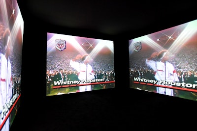 Speaking of Lena Waithe, a room by the actress and screenwriter was one of the more talked-about experiences. Called Oh Say Can You See, the four-part video discussed life as a black person in America and being trapped between the country's founding promises and the history of discrimination. Displayed on four oversize screens, creating a fully immersive experience, the video traced decades of black protest, black heroes, black art, and black excellence. The video was set to Whitney Houston's rendition of the Star Spangled Banner.