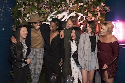 Cast members from the show were on hand for the experience, including, from left: Sherry Cola, Tommy Martinez, Zuri Adele, Josh Pence, Cierra Ramirez, Maia Mitchell, and Emma Hunton.