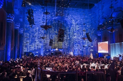 Magically transforming the NYC skyline indoors. Cipriani, NYC.