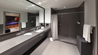 Dressing Room Restroom with Shower