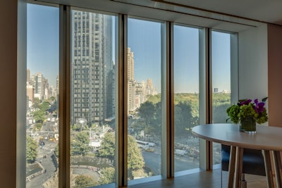 View of Columbus Circle and Central Park