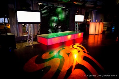 Stage and dancing in the main dining room.