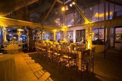Tenting the outdoor terraces is an option for your event