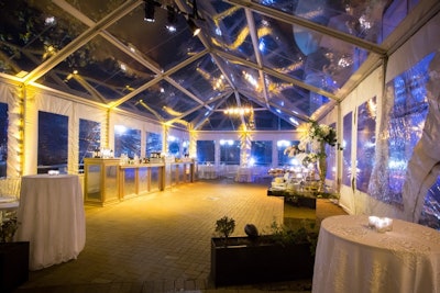 Heated outdoor tent for a November event at Sequoia