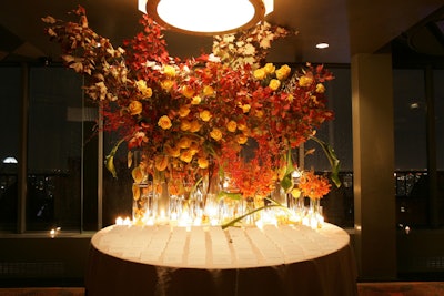 A stunning centerpiece can ignite any event. Original Rainbow Room, NYC