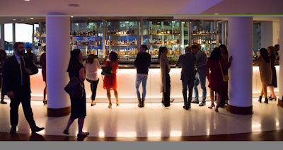 The main bar overlooks Washington Harbour