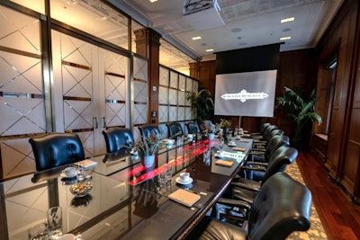The Bently Reserve, a LEED-certified special event and meeting venue located downtown, now offers nine Smart Conference Rooms. The progressive, tech-savvy spaces boast Savant automation systems that allow for smooth management of the rooms’ features, including enabled video conferencing, high-definition Apple TVs with wireless Airplay capabilities (for both computer and phone connection), and HDMI cables for computer projection. Additionally, event planners can take advantage of the Bently Reserve’s virtual-reality planning tools and 3-D diagramming, allowing planners to experience the event before it happens. The venue also offers a mix of traditional conference rooms and standing desk rentals. Conference room rental rates begin at $490 for a half day and $820 for a full day, depending on the room selection.