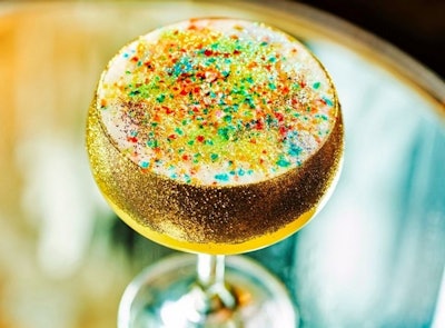 Our signature edible art cocktail