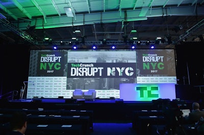 TechCrunch Disrupt Conference, Pier 36 Basketball City, NYC