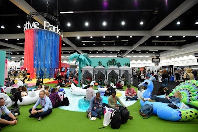 The Max Community Pavilion gave attendees a place to relax in an unconventional, inspiring setting.