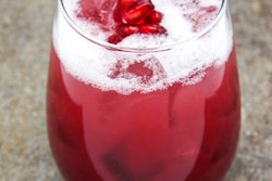 New York-based catering company Abigail Kirsch offers three fruity mocktails for events. The first is the pom fizz mocktail, which has pomegranate, orange, and lemon juices mixed with sparkling cider.