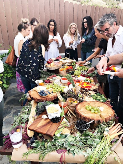 This Messy Table L.A. specializes in perfectly imperfect grazing tables composed of locally sourced fruits and veggies, cheeses, cured meats, dips, fresh-baked bread, and more. An unexpected alternative to traditional catering, the eye-catching tables can be customized for dietary restrictions and preferences. Tables start at $30 per person; smaller boards start at $15.