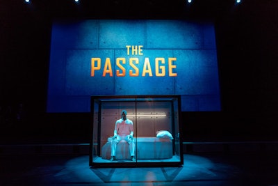 Fox hosted the premiere party for its new sci-fi drama The Passage on January 10 at the Broad Stage in Santa Monica. Designed and produced by Russell Harris Event Group, the event took guests inside the show's secretive Project Noah, a medical facility housing a dangerous virus. A creepy vignette before the screening depicted the facility's experiments; at the after-party, guests could pose for photo ops in similar custom-made cells. Other on-theme details included medical props and florals placed in beakers.