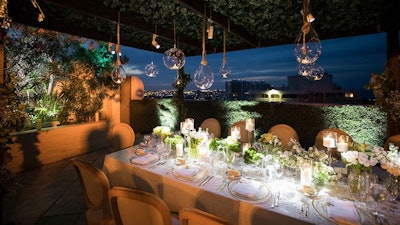Intimate rooftop wedding