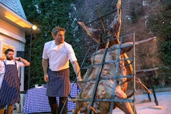 Chef Curtis Stone has launched a new catering company, Curtis Stone Events. Based in Los Angeles, the company caters everything from small dinner parties for five to large gatherings for 300, and it specializes in large-format roasting that showcases the whole animal. The company also offers a cocktail program and staffing and rental services.