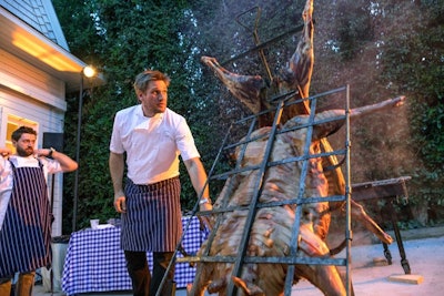 Chef Curtis Stone has launched a new catering company, Curtis Stone Events. Based in Los Angeles, the company caters everything from small dinner parties for five to large gatherings for 300, and it specializes in large-format roasting that showcases the whole animal. The company also offers a cocktail program and staffing and rental services.