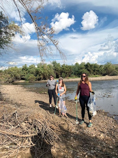 Started in Sweden as a way to combine eco-friendliness and exercise, plogging is an activity wherein joggers pick up and remove trash as they move along their routes. Natural Restorations, a Gilbert-based nonprofit dedicated to removing graffiti and trash from natural spaces, recently began hosting plogging excursions throughout the Phoenix area. While these outings are usually free, Natural Restorations asks groups that want to arrange a private outing to donate to the organization.