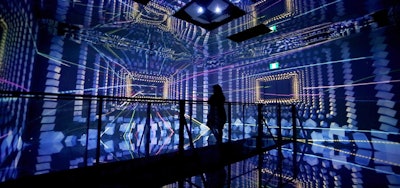 “MIRAGE” was an incredible 360-degree immersive audiovisual experience using 3-D projection.