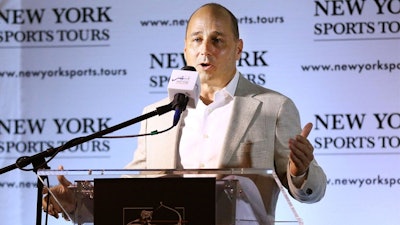 Yankees GM Brian Cashman says the tour's intriguing storytelling reminds him of the Broadway musical Hamilton